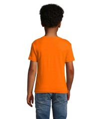 Camiseta de manga corta de niño con cuello redondo personalizable